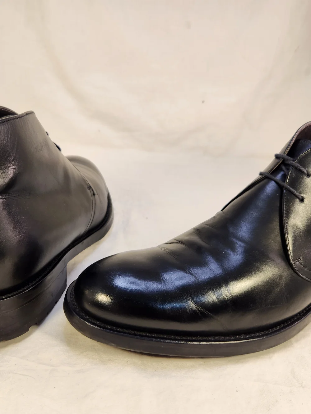 TO BOOT NEW YORK ADAM DERRICK MEN CHUKKA BLACK LEATHER SIZE 10